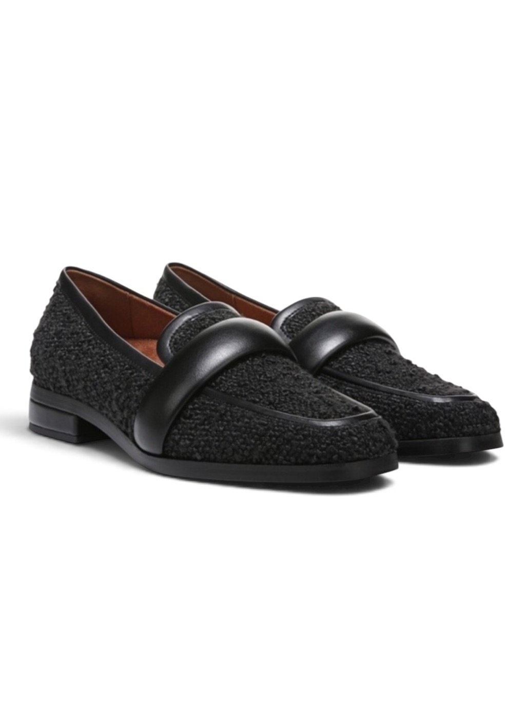 Vionic Mylene Boucle Slip On Loafers In Black | 8